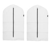 Brabantia - Copriabiti M - Custodia Protettiva per Abiti - per Armadi - Organizer per Stendibiancheria - Custodia Trasparente da Appendere - Adatta per Cappotti - Set di 2 - White - 60 x 100 cm