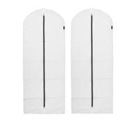Brabantia - Copriabiti XL - Custodia Protettiva per Abiti - per Armadi - Organizer per Stendibiancheria - Custodia Trasparente da Appendere - Adatta per Cappotti - Set di 2 - White - 60 x 150 cm