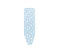 Brabantia - Copriasse da Stiro A - 110 x 30 cm - Set Completo in Cotone al 100% e Strato di Schiuma da 8 mm - Per Ferri da Stiro e Vapore - Cordoncino di Fissaggio e Stretch-System - Freeze Breeze