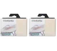Brabantia Cover Fodera per Stiramaniche, Tessuto, 60x10 cm, Ecru (Confezione da 2)