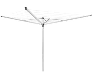 Brabantia Essential Stendibiancheria da Esterno con Capottina Protettiva, 4 Bracci, 40 m, Metallic Grey