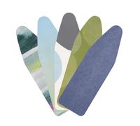 Brabantia Fodera Set con Spugna da 4 mm e Mollettone da 4 mm, 124x38 cm, (Decori Variabili) Selezione Colourful