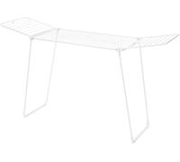 Brabantia HangOn Stendibiancheria di 22 metri (White), Stendipanni pieghevole e spazioso per due carichi di biancheria, Stendino ideale per capi grandi e piccoli, Mollette non necessarie