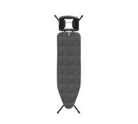 Brabantia Asse da stiro B, 124x38cm - Denim Black | 100% Cotone Fairtrade | Telaio stabile e antitraballamento | Pieghevole, altezza regolabile, solido poggiaferro | Certificato Fairtrade e C2C