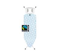 Brabantia - Asse da Stiro C per Ferro a Vapore - Grande & Pieghevole - Altezza Regolabile - Piedini Antiscivolo - Fodera in Cotone Blocco Trasporto - Fresh Breeze - 124 x 45 cm