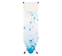 Brabantia - Ironing Board C - XL Iron Rest - Adjustable in Height - Non-Slip Rubber Feet - Cotton Cover with Foam Layer - Foldable XL Unit - Ice Water - 124 x 45cm