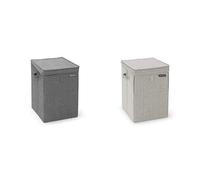 Brabantia Laundry Bag Portabiancheria, Grigio Scuro (Pepper Black), 35 Litri + L