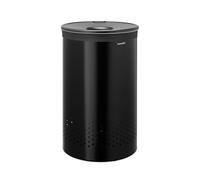 Brabantia Laundry Bin 60L, Plastic Lid, Matt Black