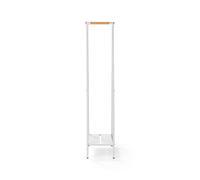 Brabantia Appendiabiti Linn - Compatto, telaio in acciaio e asta in bambù - White