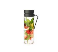 Brabantia - Make & Take Bottiglia con Filtro 0.5L - Borraccia da Viaggio con Manico & Filtro per Frutta - Ermetica- Infusore - Trasparente - Adatto per Lavastoviglie - Light Grey