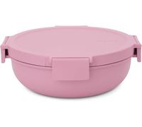 Brabantia Make & Take Ciotola per insalata 1,3L, Portapranzo estraibile con chiusura ermetica, Porta pranzo da viaggio lavabile in lavastoviglie e utilizzabile nel microonde, Lilac Pink