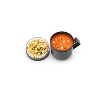 Brabantia - Make & Take Contenitore per Zuppe 0.6L - Scomparto Separato per Condimenti - Ermetico - Ampia Apertura - Adatto per Congelatore - Adatto per Lavastoviglie & nel Microonde - Dark Grey