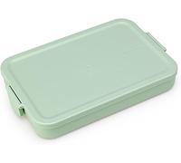 Brabantia - Make & Take Lunch Box - Flat - Spazio per Panini - Coperchio con Clip -Adatto per Congelatore - Adatto per Lavastoviglie & nel Microonde - Jade Green - 26 x 17 x 4 cm