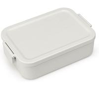 Brabantia - Make & Take Lunch Box M - Spazio per Panini - Coperchio con Clip - Adatto per Congelatore - Adatto per Lavastoviglie & nel Microonde - Light Grey - 20 x 13,5 x 5,5 cm
