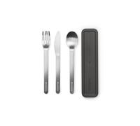 Brabantia Make & Take Set di 3 Posate con Custodia Coltello Cucchiaio &