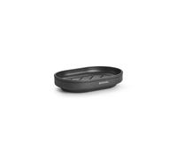 Brabantia - Mindset Portasapone - Base Antiscivolo - Nervature Mantengono la Saponetta Asciutta - Base Interna Rimovibile - Metallo Resistente alla Corrosione - per Bagno - Infinite Grey - 12 x 8 cm