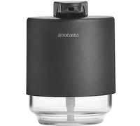 Brabantia - Mindset Portasapone - Meccanismo a Pompa Antigoccia - Facile da Ricaricare - Realizzato in Metallo e Vetro Resistenti alla Corrosione - Accessorio da Bagno - Infinite Grey - 200 ml