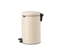 brabantia NewIcon - Pattumiera a Pedale 12 L con Inserto in Plastica - Soft Beige