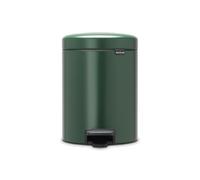brabantia NewIcon - Pattumiera a Pedale 5 L con Inserto in Plastica - Pine Green