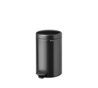 Brabantia NewIcon Pattumiera a pedale 12L| Cestino Soft Close con Coperchio antiodore e secchio interno in plastica, Compatto e antiscivolo per cucina, ufficio,bagno o camera da letto | Confident Grey