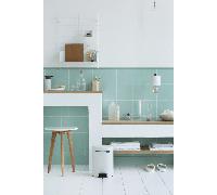 Brabantia Pedal Bin Newicon Pattumiera a Pedale, Secchio Interno in Plastica, Nero Opaco, 5 lt