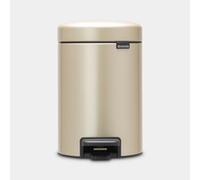 Brabantia NewIcon Treteimer 3 Liter 3 L Rotondo Champagne Pedale 16,8 304408