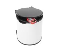 Brabantia 428081 bidone per la spazzatura 15 L Rotondo Nero, Bianco -