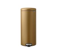 brabantia Pattumiera a Pedale - Newicon, 30 L con Inserto in Plastica - Warm Brass