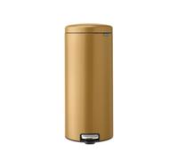 Brabantia Pattumiera a pedale NewIcon 30 L con inserto in plastica Warm Gold