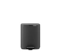 brabantia Bo - Pattumiera a Pedale, 7 L - Mineral Infinite Grey