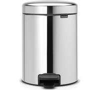 brabantia Pattumiera a Pedale - Newicon, 5 L - Brilliant Steel