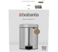 brabantia Pattumiera a Pedale - Newicon, 5 L - Warm Brass