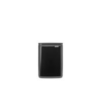 Brabantia Pattumiera Bo 4L - Cestino piccolo ed elegante - Apertura e chiusura soft - Igienico e poco ingombrante - appendibile a parete - Per bagno, toilette, camera da letto - Matt Black
