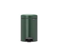 brabantia NewIcon - Pattumiera a Pedale 3 L con Inserto in Plastica - Pine Green