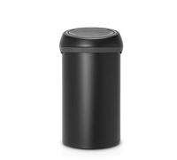 Brabantia - Pattumiera grande, Acciaio plastica, Minerale Moonlight Nero, 60 L