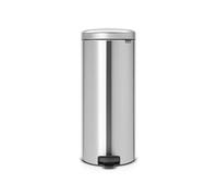 Brabantia Pedal Bin Newicon Pattumiera a Pedale, Secchio Interno in Plastica, Inox Satinato, 30 lt