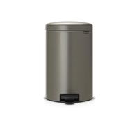 brabantia Pattumiera a Pedale - Newicon, 20 L con Inserto in Plastica - Platinum