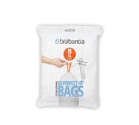 Brabantia PerfectFit Bags B Sacchetti per Spazzatura, 5L, Bianco, Dispenser da 60 Sacchetti