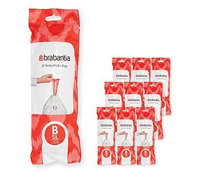 Brabantia PerfectFit Bags, Code B, 5L, 200 Bags