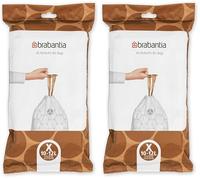 Brabantia PerfectFit Bags, Code X, 10-12L, 40 Bags (Confezione da 2)