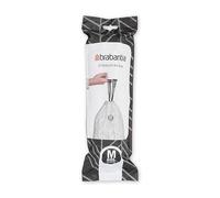 Brabantia Perfectfit Bags Sacchetti per Spazzatura, Plastica, Bianco, Rotolo da 10 Sacchetti, 60 Litri/Taglia M
