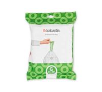 Brabantia PerfectFit Bags Sacchetti Spazzatura, Codice G (23-30L), 40 pz | In plastica anti-strappo resistente, Nastro di chiusura, Bordi invisibili, Fori di ventilazione, Confezione dispenser