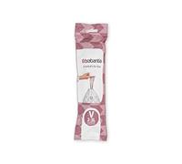 Brabantia PerfectFit Bags V Sacchetti per Spazzatura, 3L, Bianco, Rotolo da 20 Sacchetti