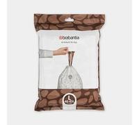 Brabantia PerfectFit Bags Sacchetti Spazzatura, Codice L (40-45L), 40 pz | In plastica anti-strappo resistente, Nastro di chiusura, Bordi invisibili, Fori di ventilazione, Confezione dispenser