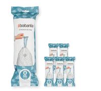 Brabantia Sacchetti per immondizia PerfectFit 138485 – O (30 L), 120 sacchetti, spessi, Bianco