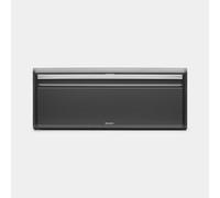 Brabantia Portapane con apertura frontale - Confident Grey | Grigio per la cucina | Chiusura magnetica | Piano superiore piatto | Contenitore per 2 pagnotte | Portapane grande | 46,5 x 25 x 18,7cm