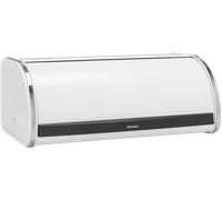 Brabantia Roll Top Portapane a Serranda, Grande Contenitore da Banco per Pane, Bagel, Panini, Design Intelligente e Salvaspazio per la Cucina con Piano Piatto, Metallo Resistente, White