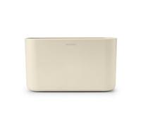 Brabantia - ReNew Portaoggetti da Lavabo - Organizzatore per Lavandino - Adatto come Portaspazzolino - Base Antigraffio - Facile da Pulire - Resistente alla Corrosione - Soft Beige - 20 x 10 x 11 cm