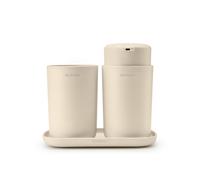 BRABANTIA RENEW SET 3 ACCESSORI DA BAGNO SOFT BEIGE