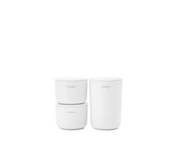 BRABANTIA RENEW SET 3 CONTENITORI DA BAGNO BIANCO
